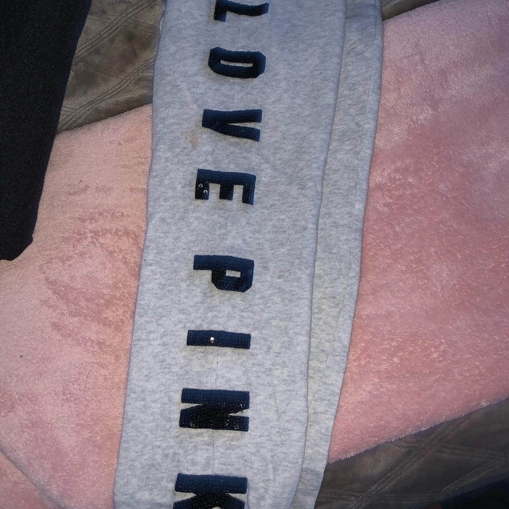 - Victoria’s Secret Pink sweat pants